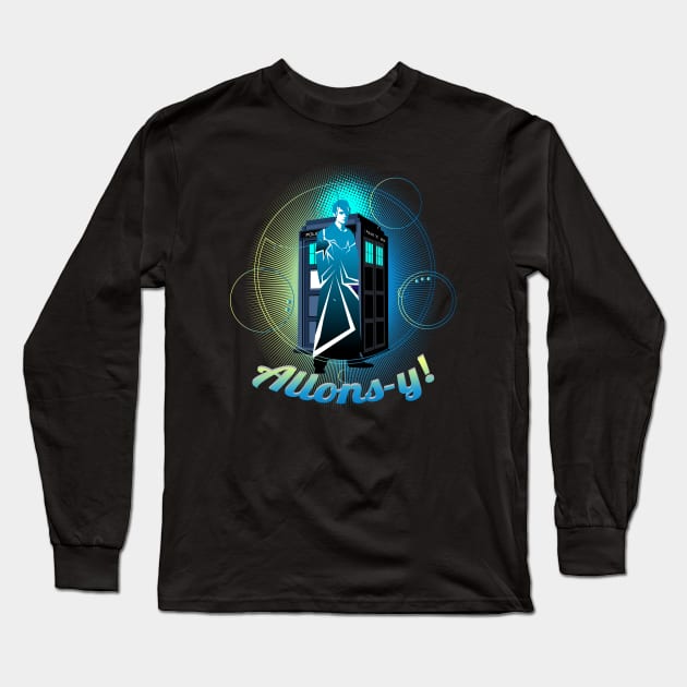 ALLONS-Y! Long Sleeve T-Shirt by KARMADESIGNER T-SHIRT SHOP